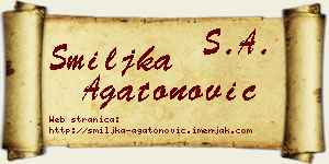 Smiljka Agatonović vizit kartica